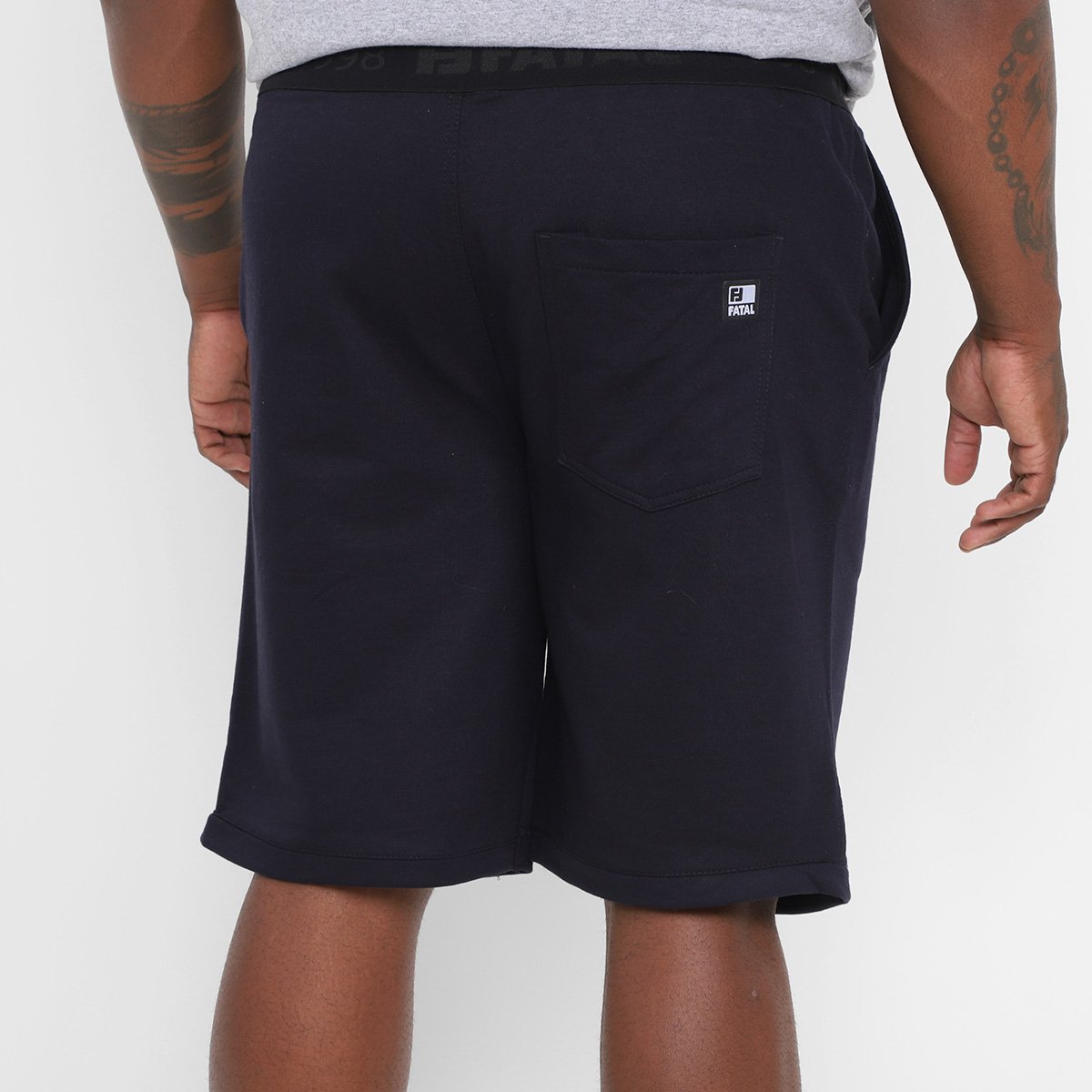 Bermuda Moletom Fatal Plus Size Masculina - Tam: XP - 1