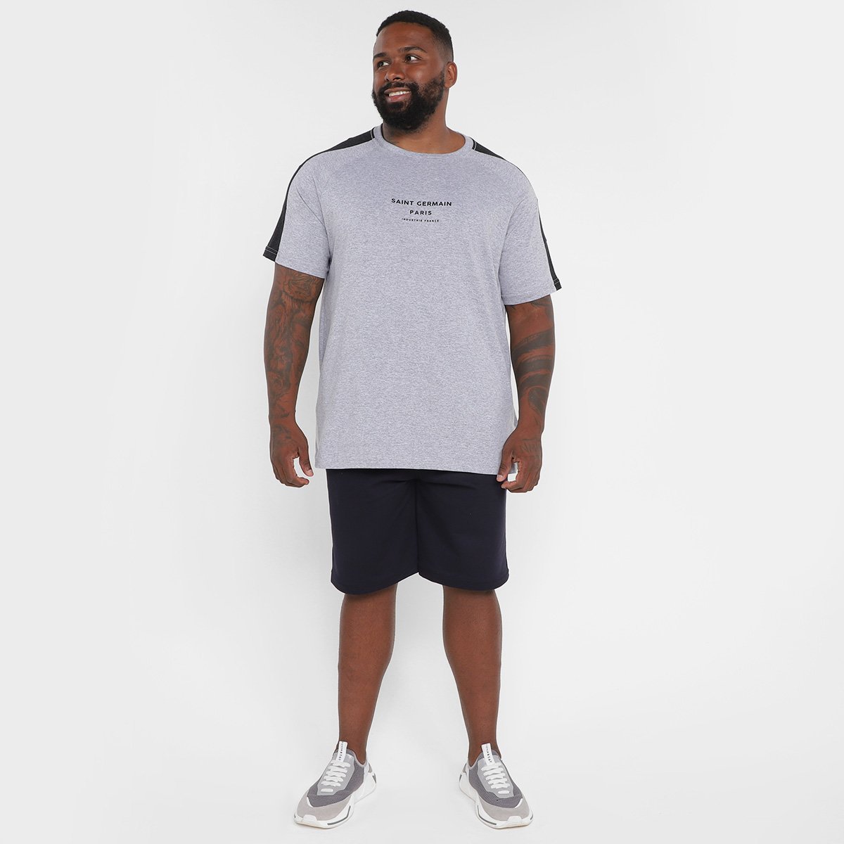 Bermuda Moletom Fatal Plus Size Masculina - Tam: XP - 3