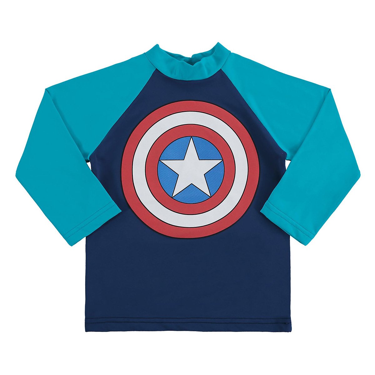 Camiseta Bebê Marlan Proteção UV Marvel Vingadores Masculina