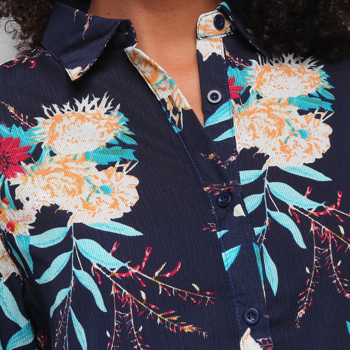 Camisa Yilang Estampada Manga Longa Feminina - Tam: P - 2