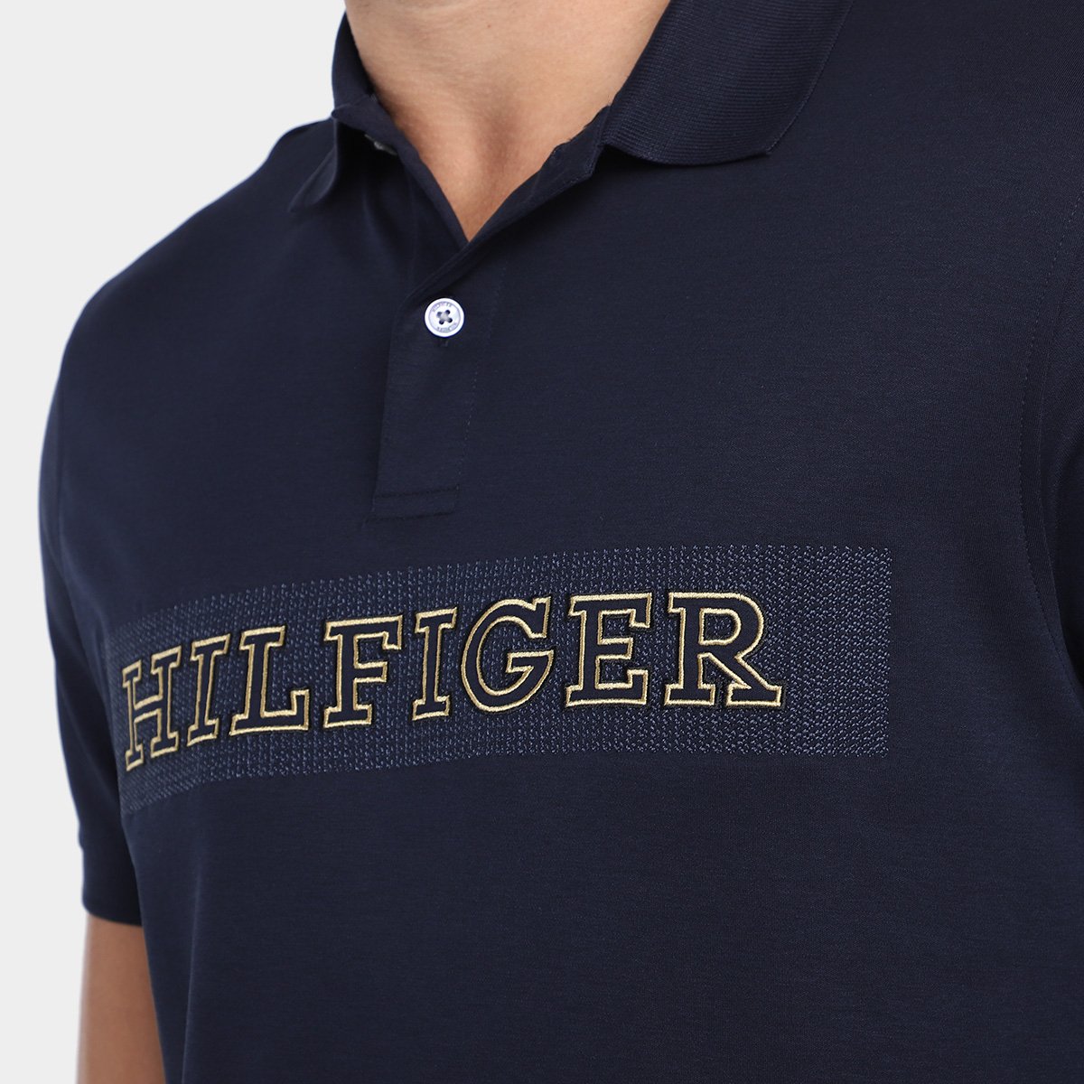 Camisa Polo Tommy Hilfiger Brand Love Masculina - Tam: M - 2