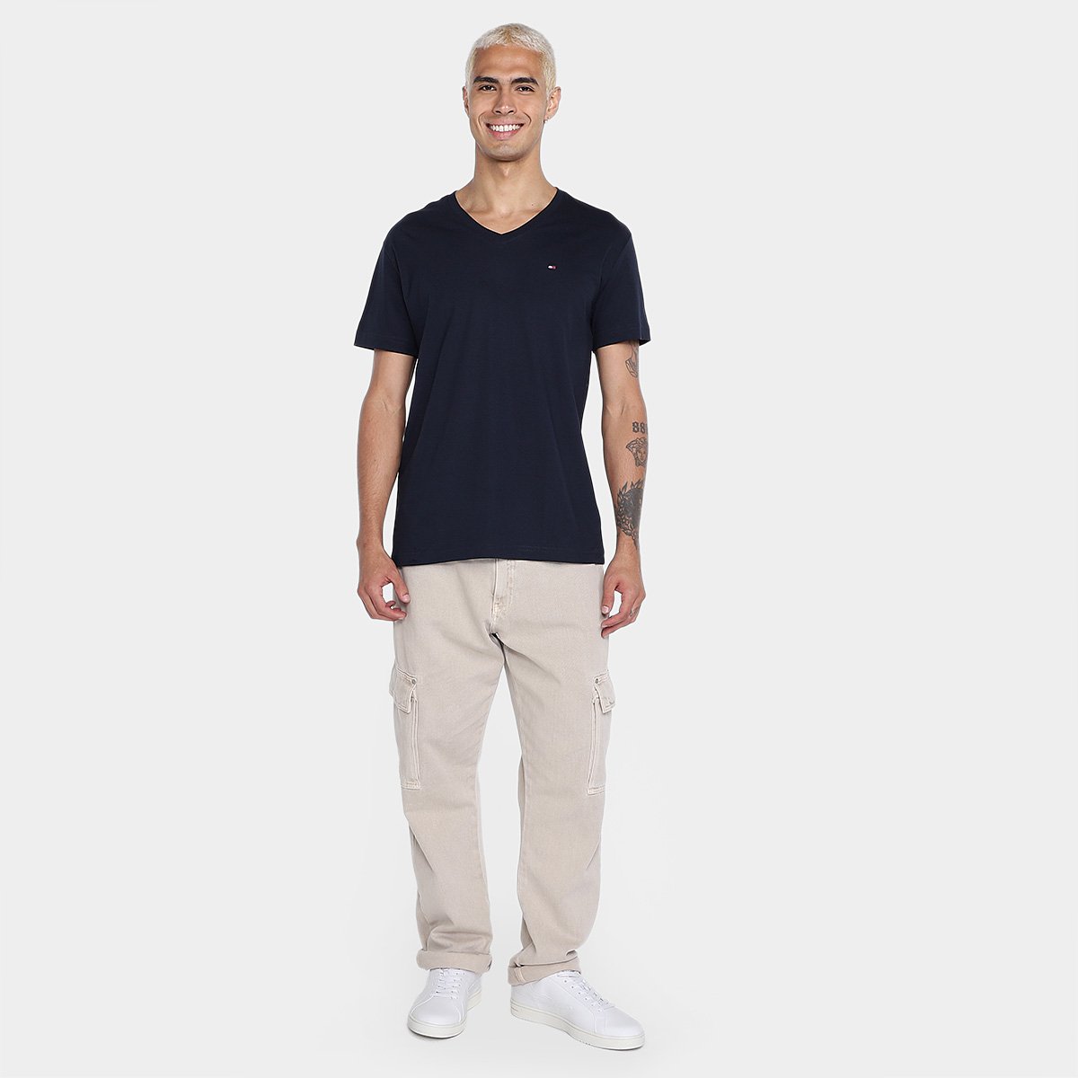 Camiseta Tommy Hilfiger Essential Masculina - Tam: M - 3