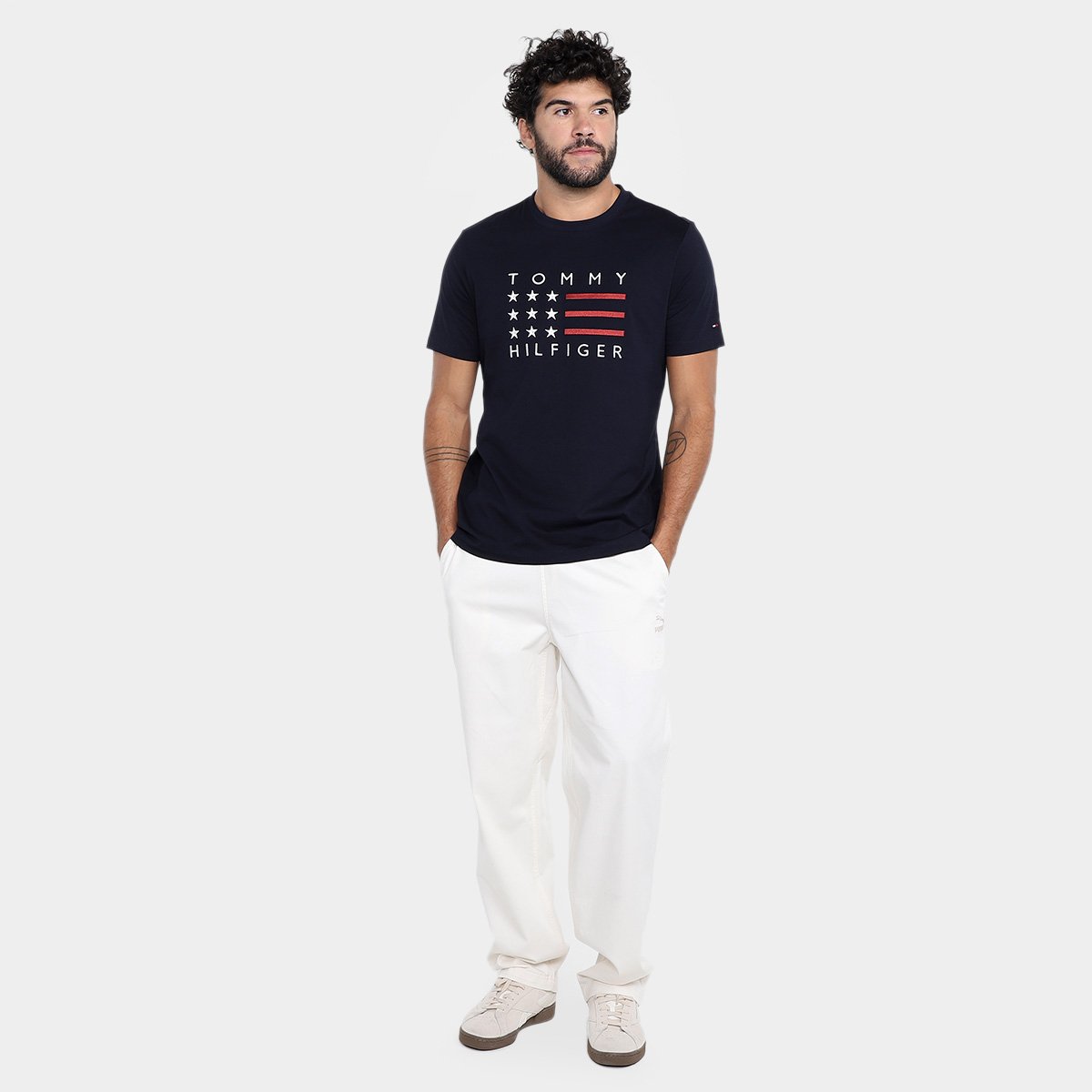 Camiseta Tommy Hilfiger Americana Graphic Masculina - Tam: M - 3