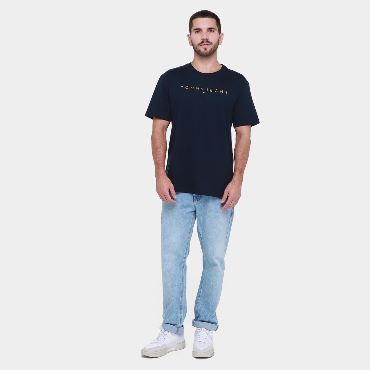 Camiseta Tommy  Jeans Gold LNR Masculina - Tam: P - 3