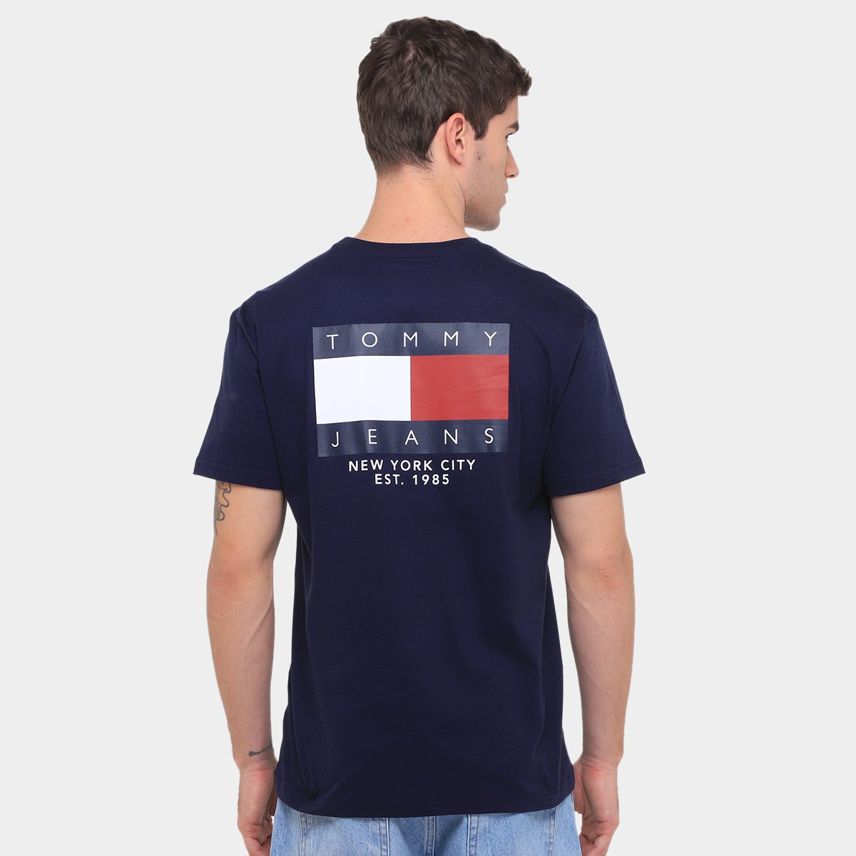 Camiseta Tommy Jeans Chest Masculina - Tam: P - 1