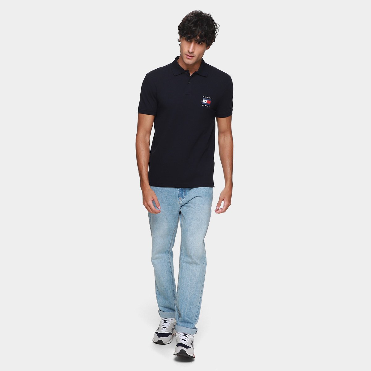 Camisa Polo Tommy Hilfiger Masculina - Tam: P - 4