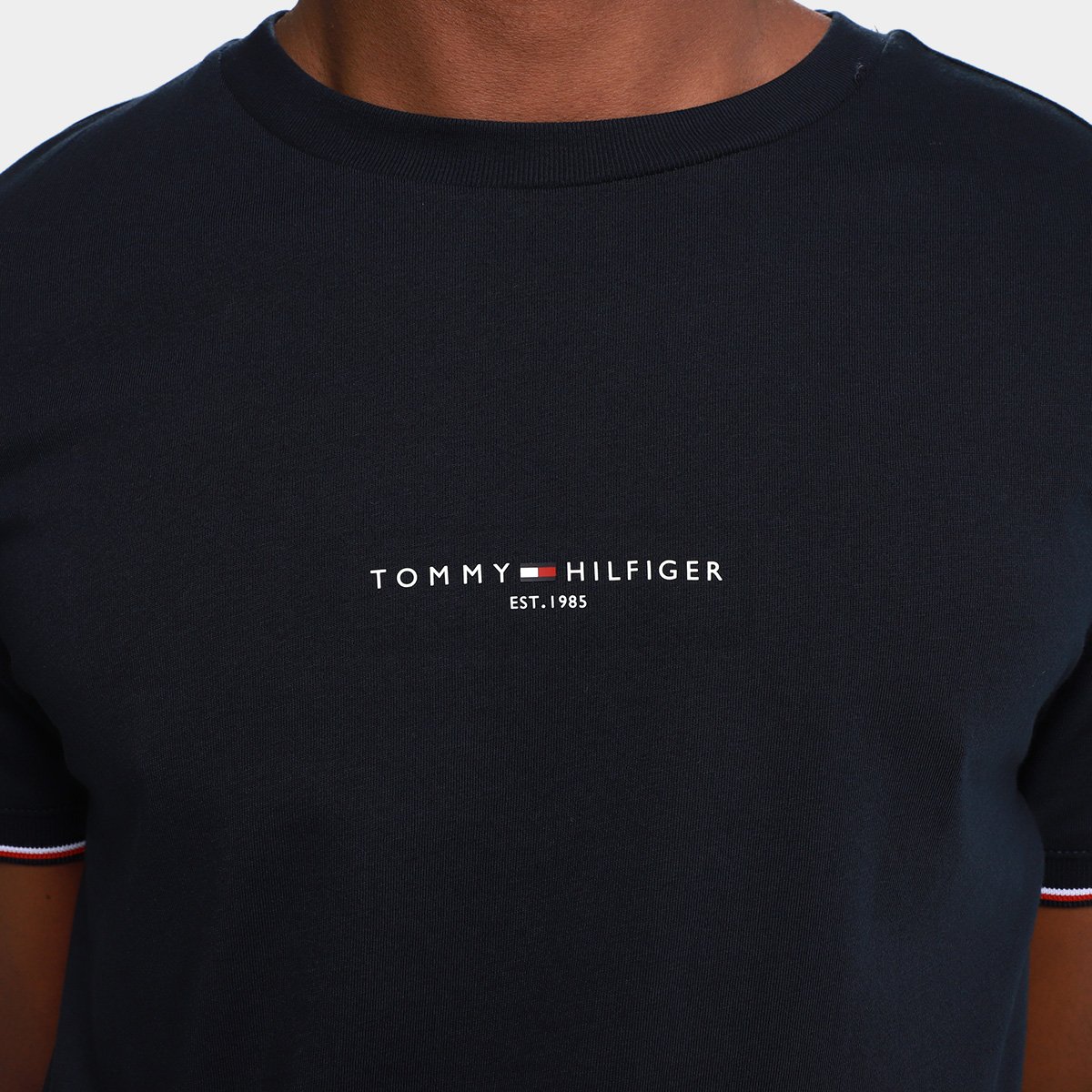 Camiseta Tommy Hilfiger Tipped Masculina - Tam: G - 2