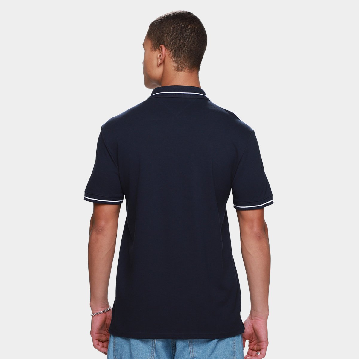 Camisa Polo Tommy Jeans Tipped Masculina - Tam: GG - 1
