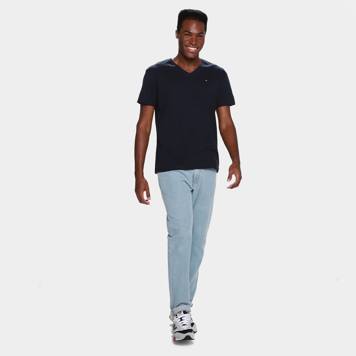 Camiseta Tommy Hilfiger Essential Masculina - Tam: P - 3