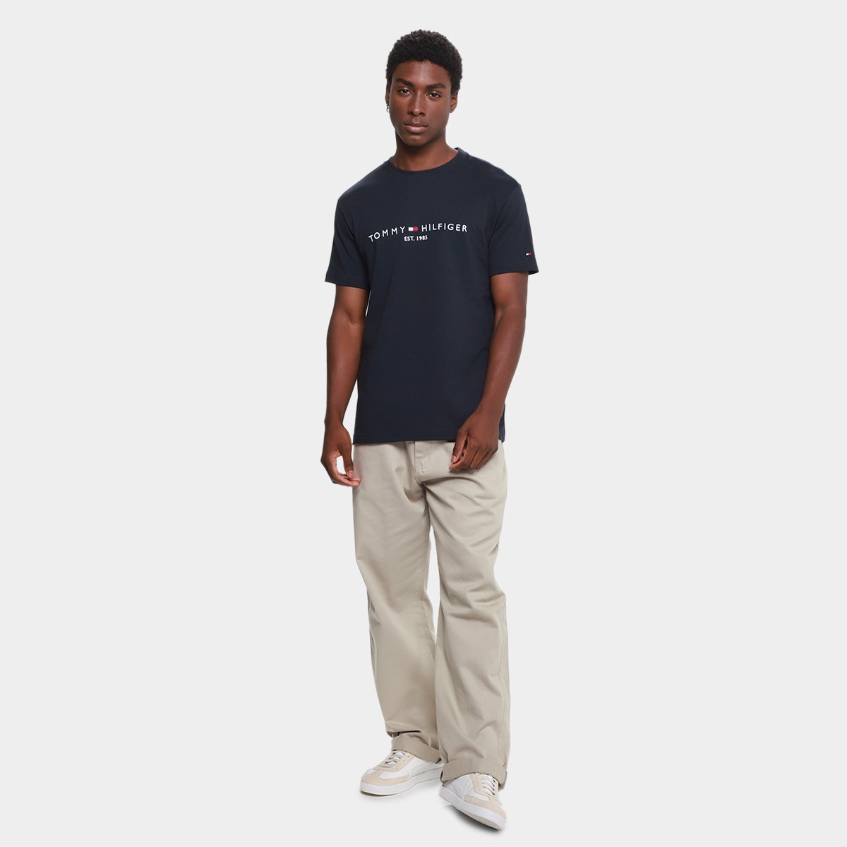 Camiseta Tommy Hilfiger IM Core Masculina - Tam: P - 4
