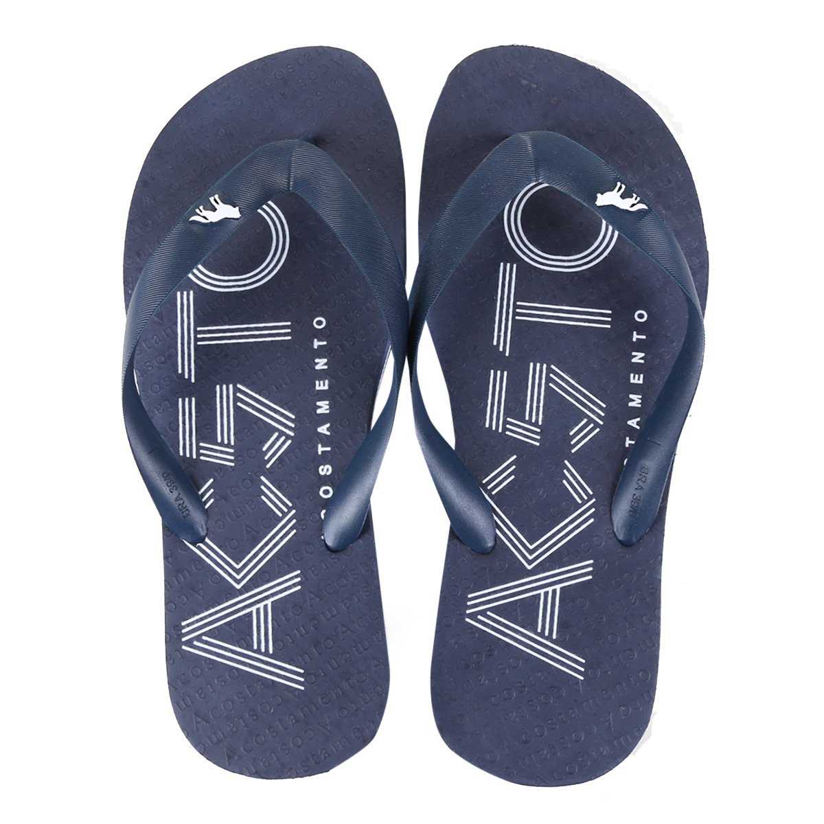 Chinelo Acostamento Básico Logo Masculino