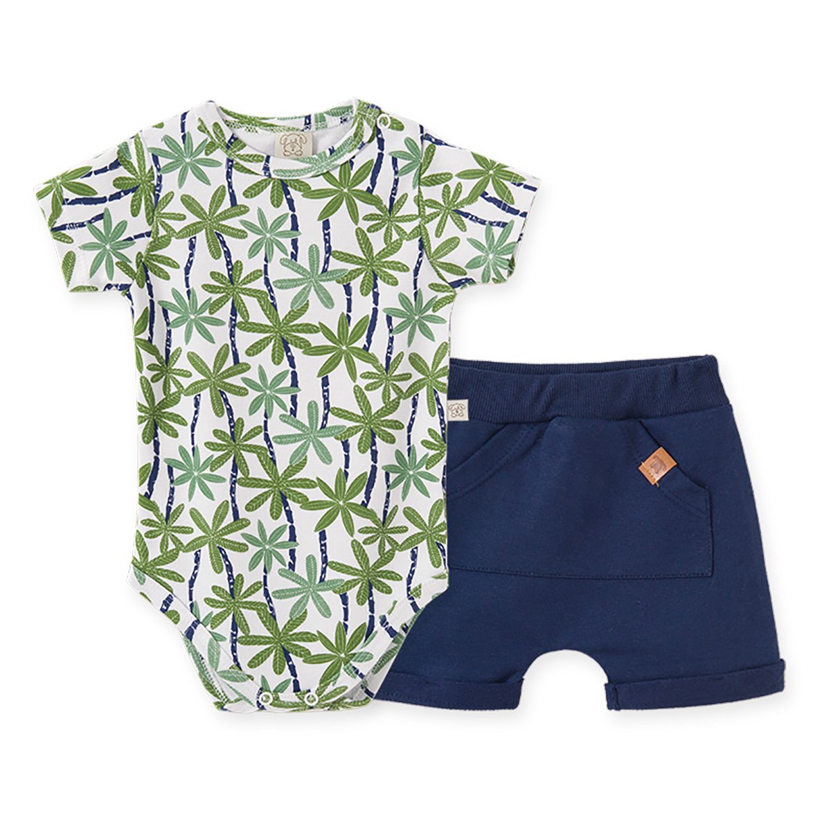Conjunto Infantil Pingo Lelê Floral Masculino