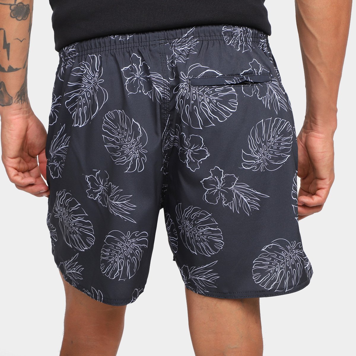 Short Taco Estampado Outline Masculino - Tam: P - 2