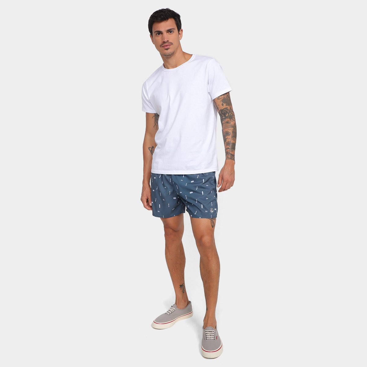 Short Taco Estampado Mini Print Masculino - Tam: P - 1