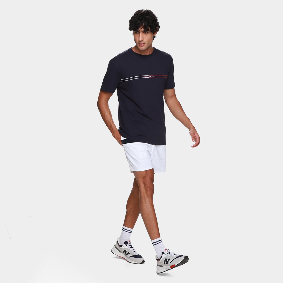Camiseta Tommy Jeans Entry Graphic Masculina - Tam: P - 3