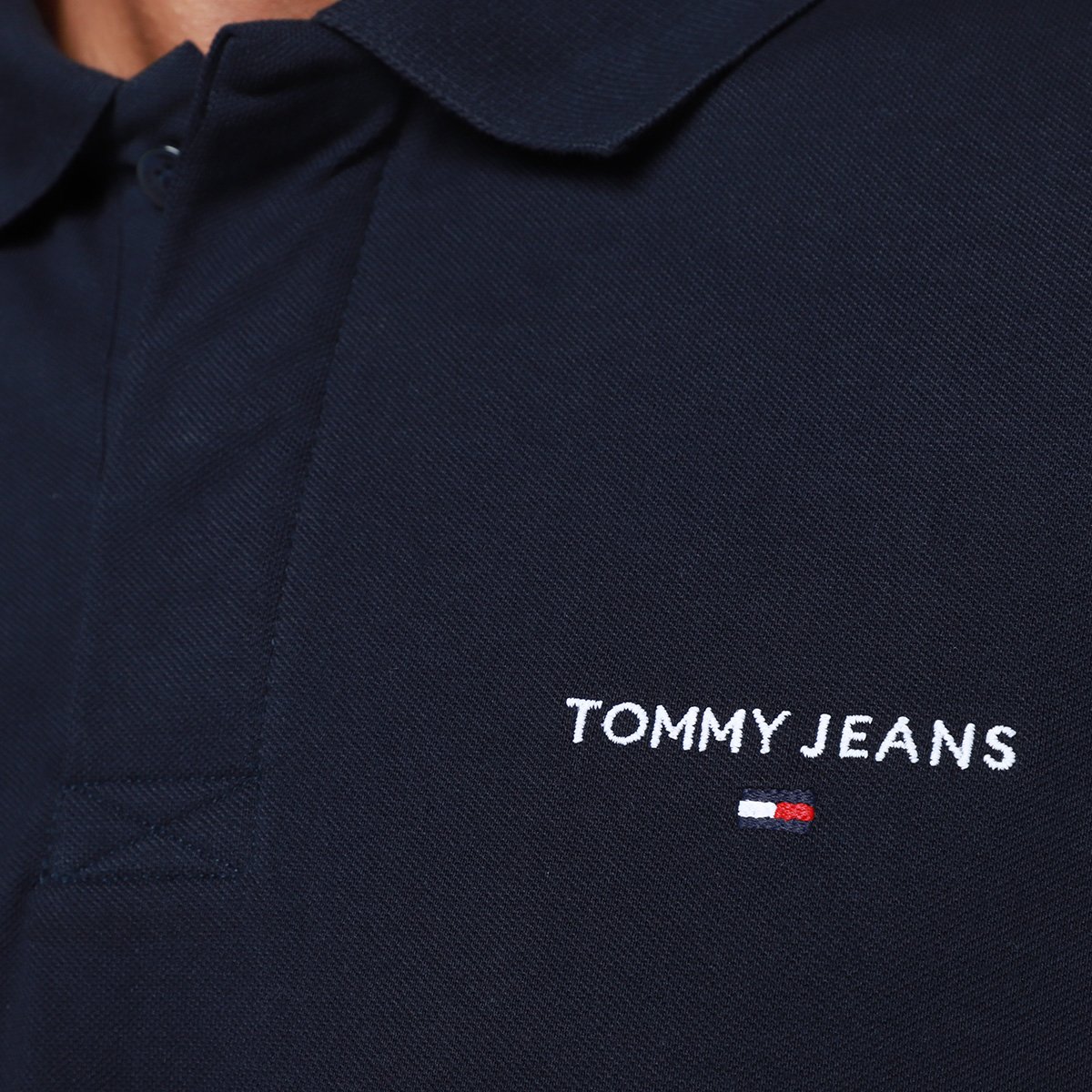Camisa Polo Tommy Jeans Linear Masculina - Tam: P - 2
