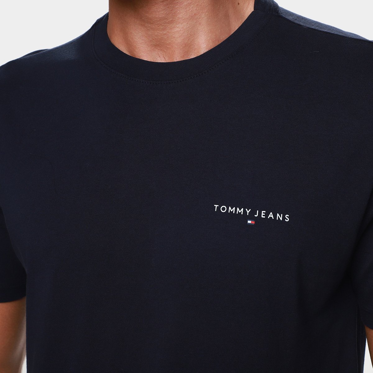 Camiseta Tommy Jeans Linear Chest Masculina - Tam: M - 2