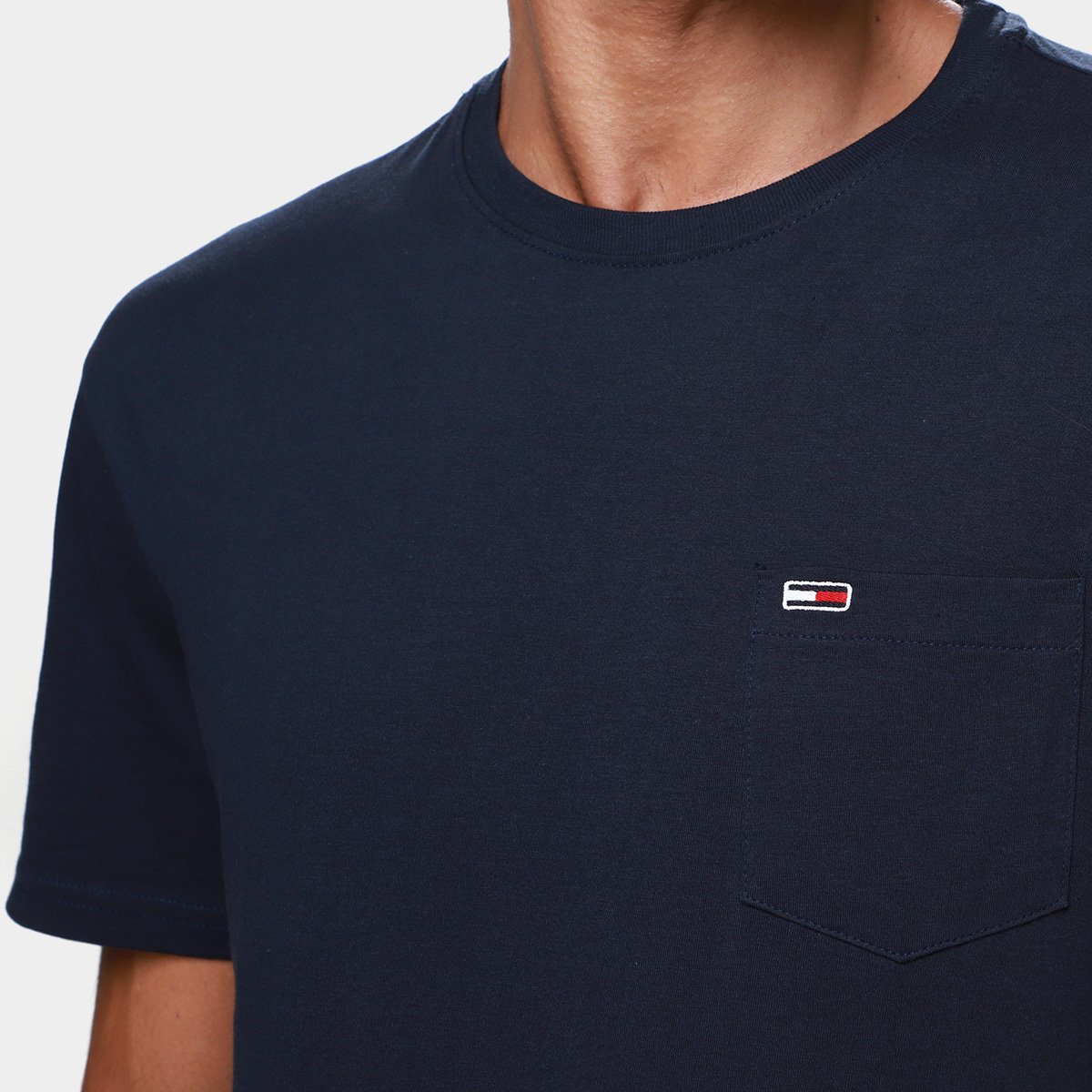 Camiseta Tommy Jeans Washed Pocket Masculina - Tam: GG - 2