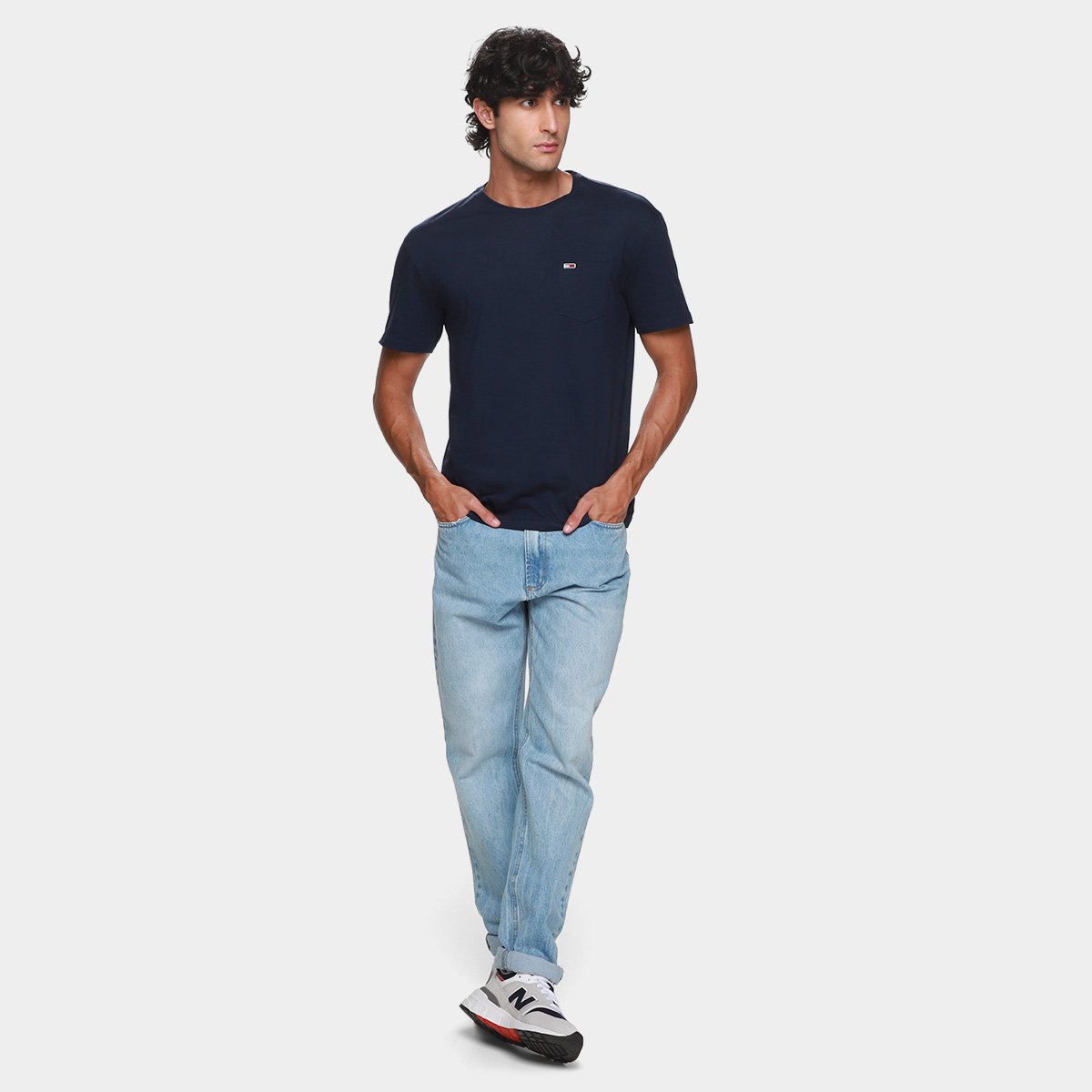 Camiseta Tommy Jeans Washed Pocket Masculina - Tam: GG - 3