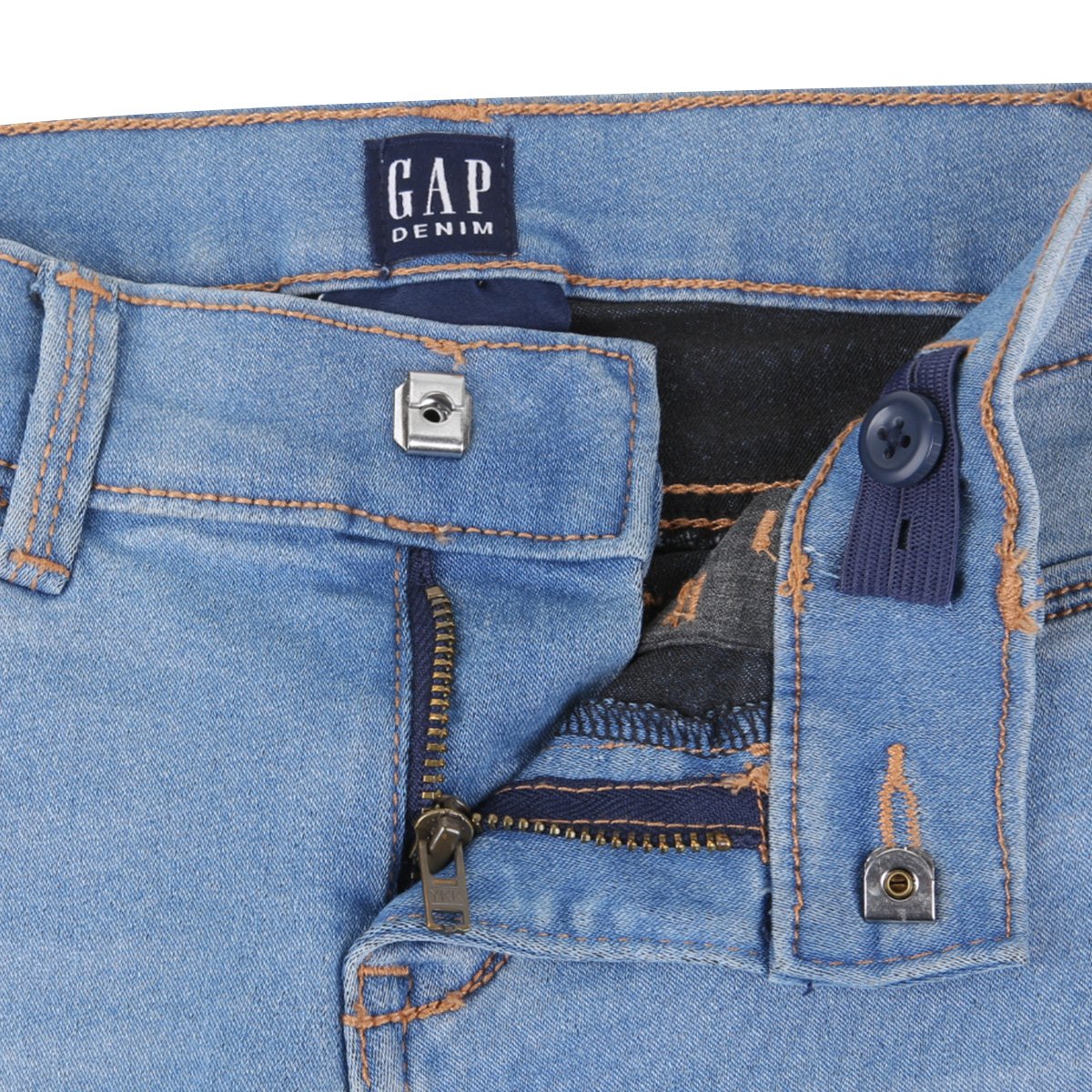 Calça Jeans Infantil GAP Fashion Estonada Feminina - Tam: 8A - 2