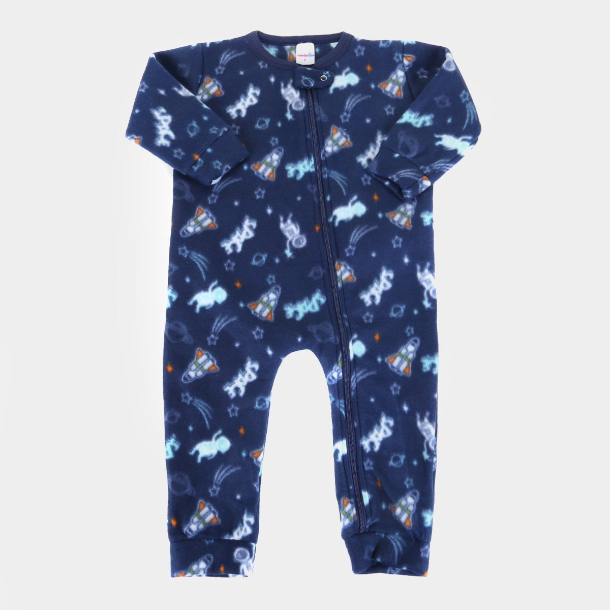 Macacão Pijama Bebê Candy Kids Soft Fleece