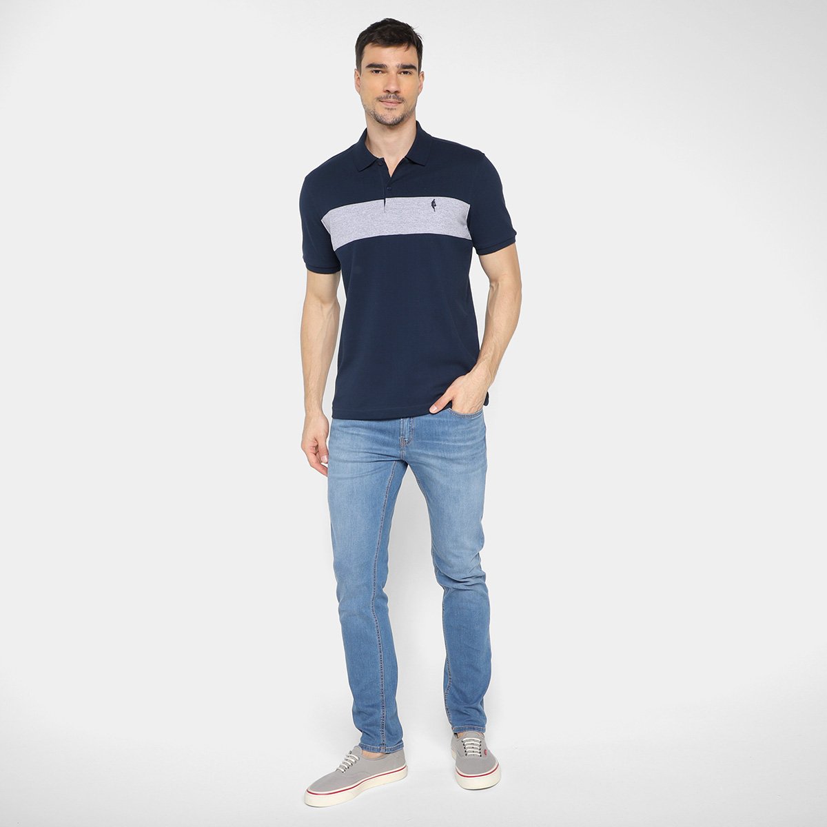Camisa Polo NBA Piquet C/ Recorte Masculina - Tam: P - 3