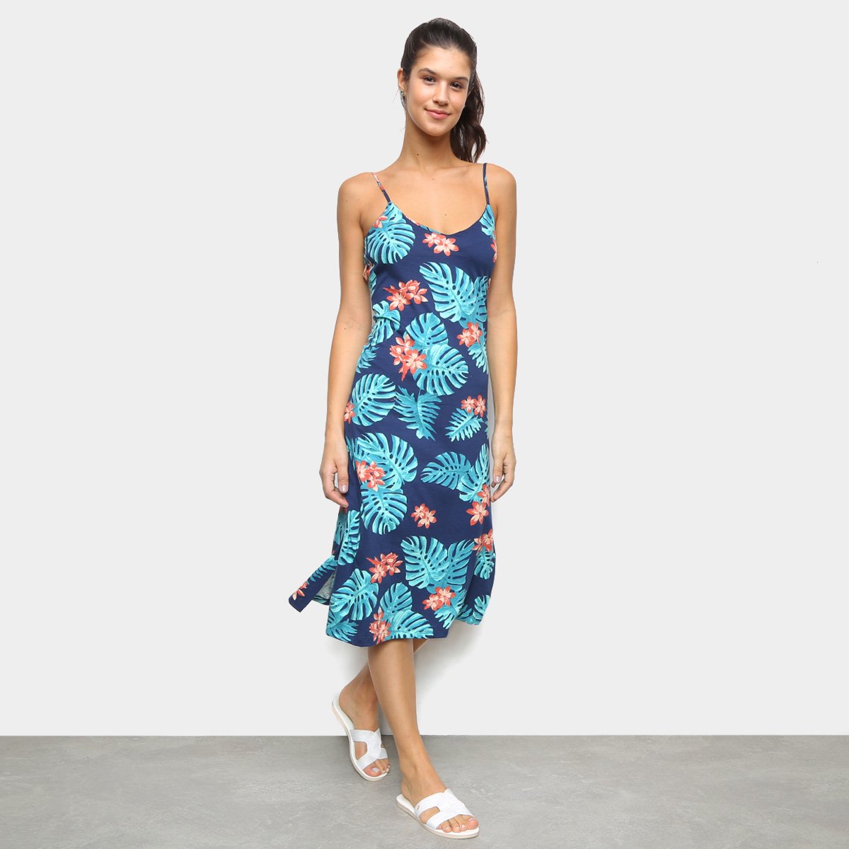 Vestido Tricats Midi Maui Fendas