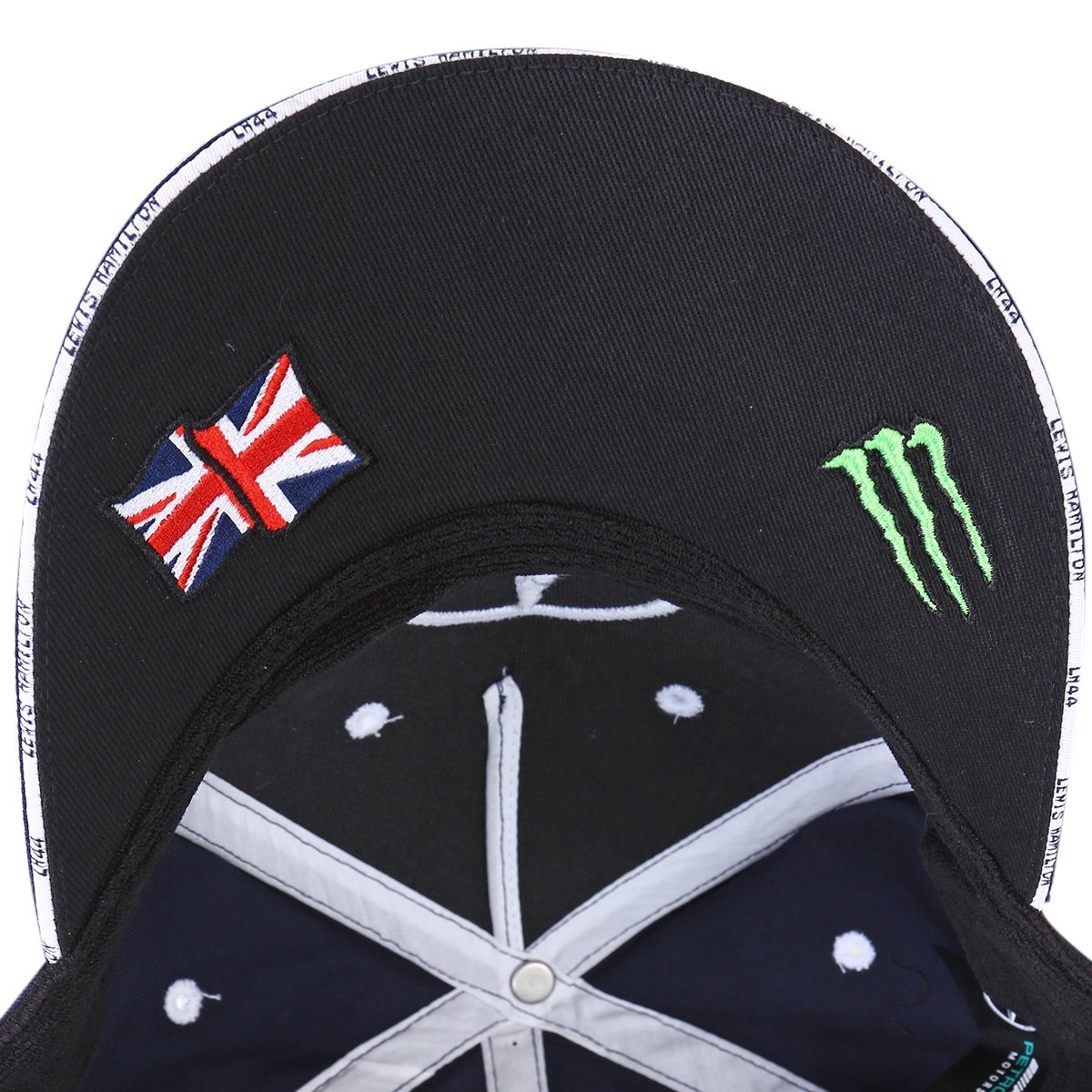 Boné Mercedes-Benz Aba Curva F1 Inglaterra 2018 L. Hamilton Edição Especial - 2