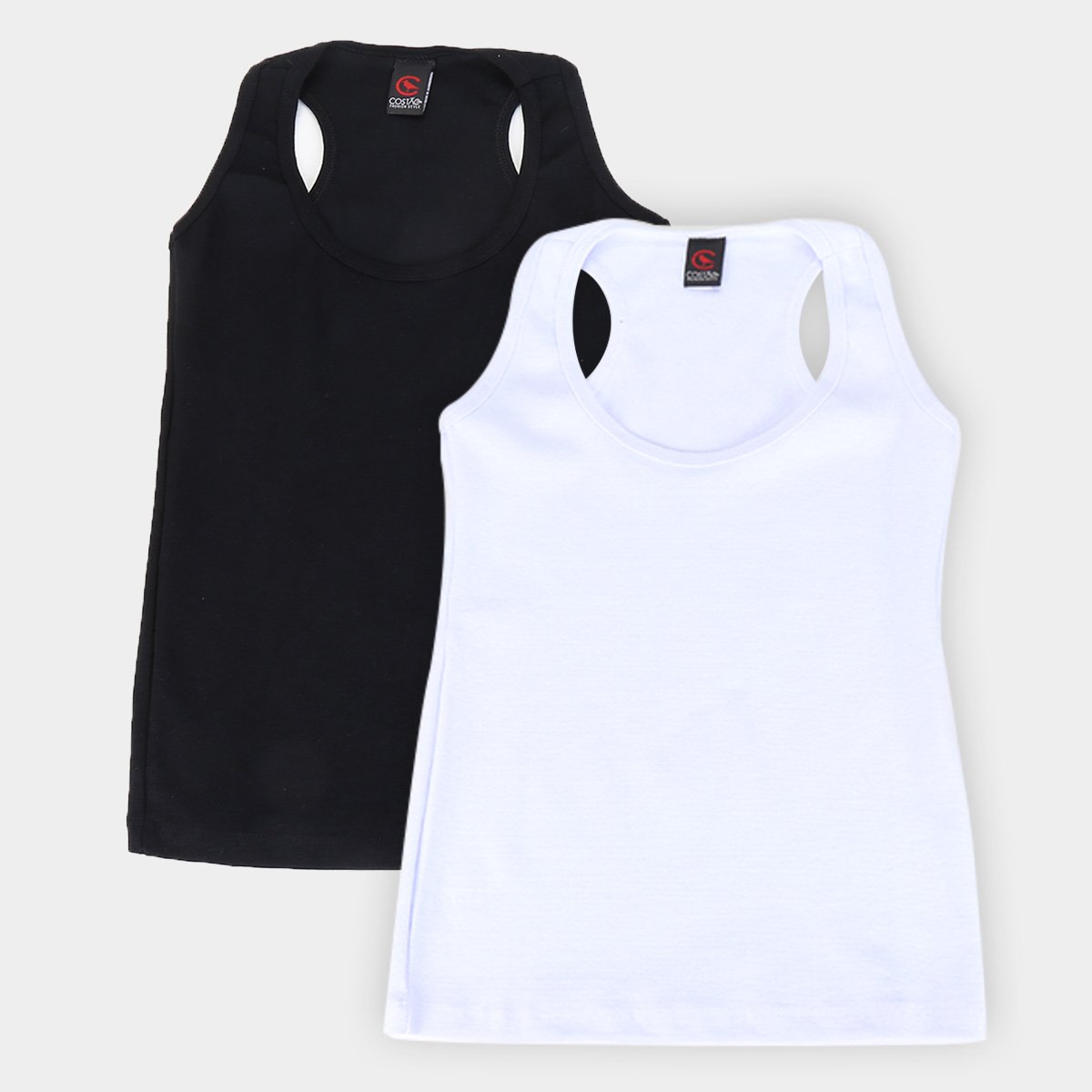 Kit 2 Regatas Básicos Feminina