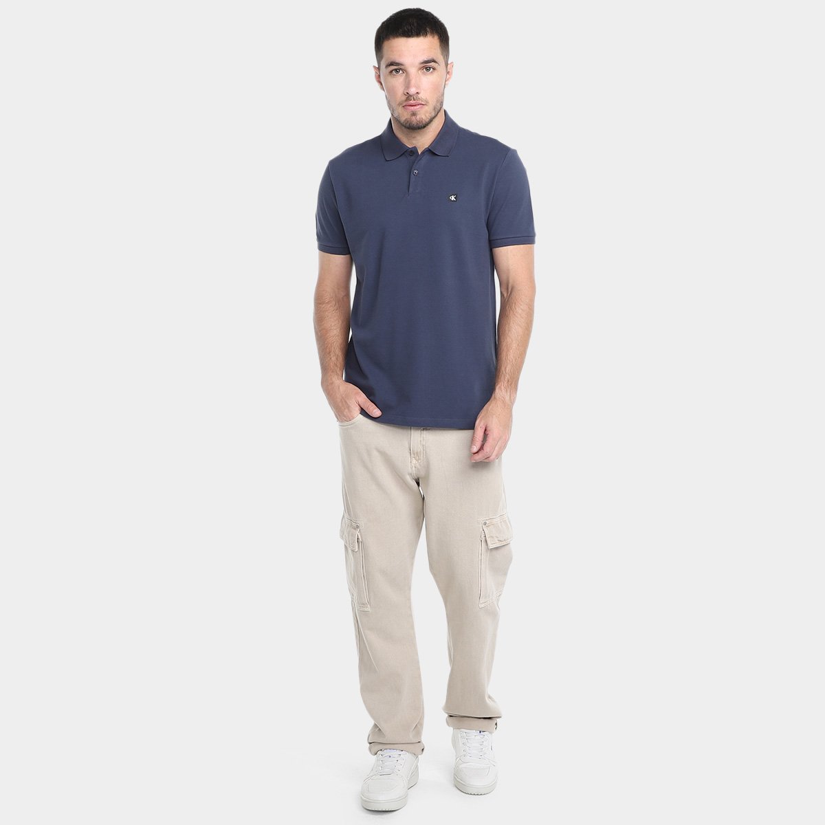 Camisa Polo Calvin Klein Premium Masculina - Tam: P - 3