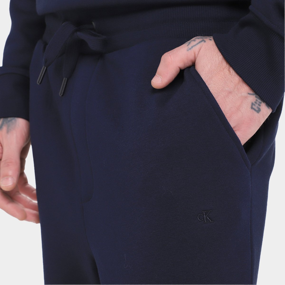Calça Moletom Calvin Klein Bordado Masculina - Tam: GG - 2