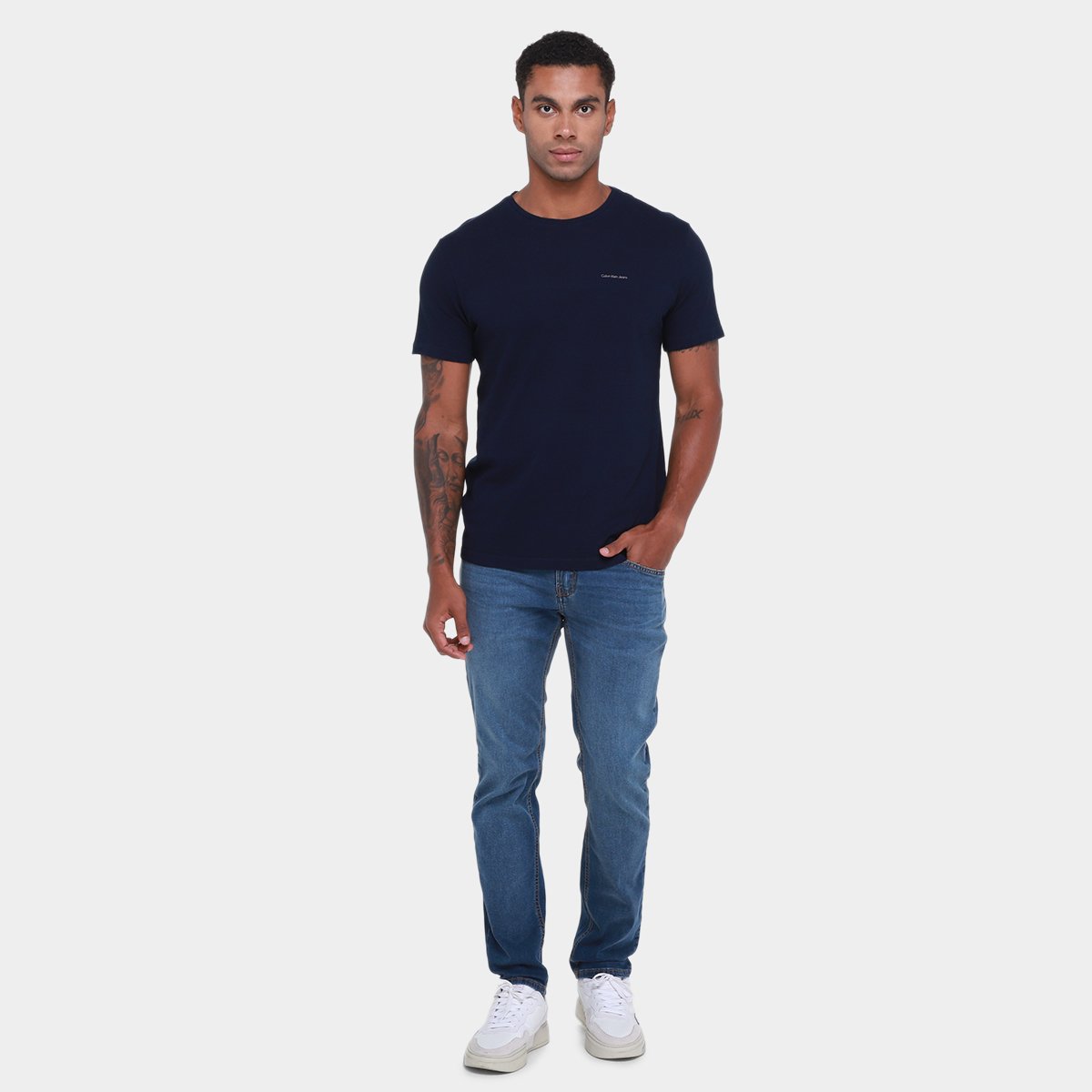 Camiseta Calvin Klein Indigo Masculina - Tam: P - 3