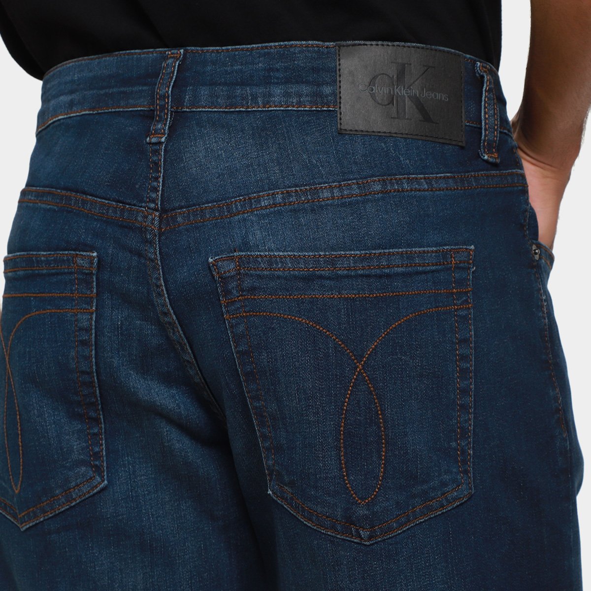 Calça Jeans Slim Calvin Klein 5 Pockets Masculina - Tam: 40 - 2