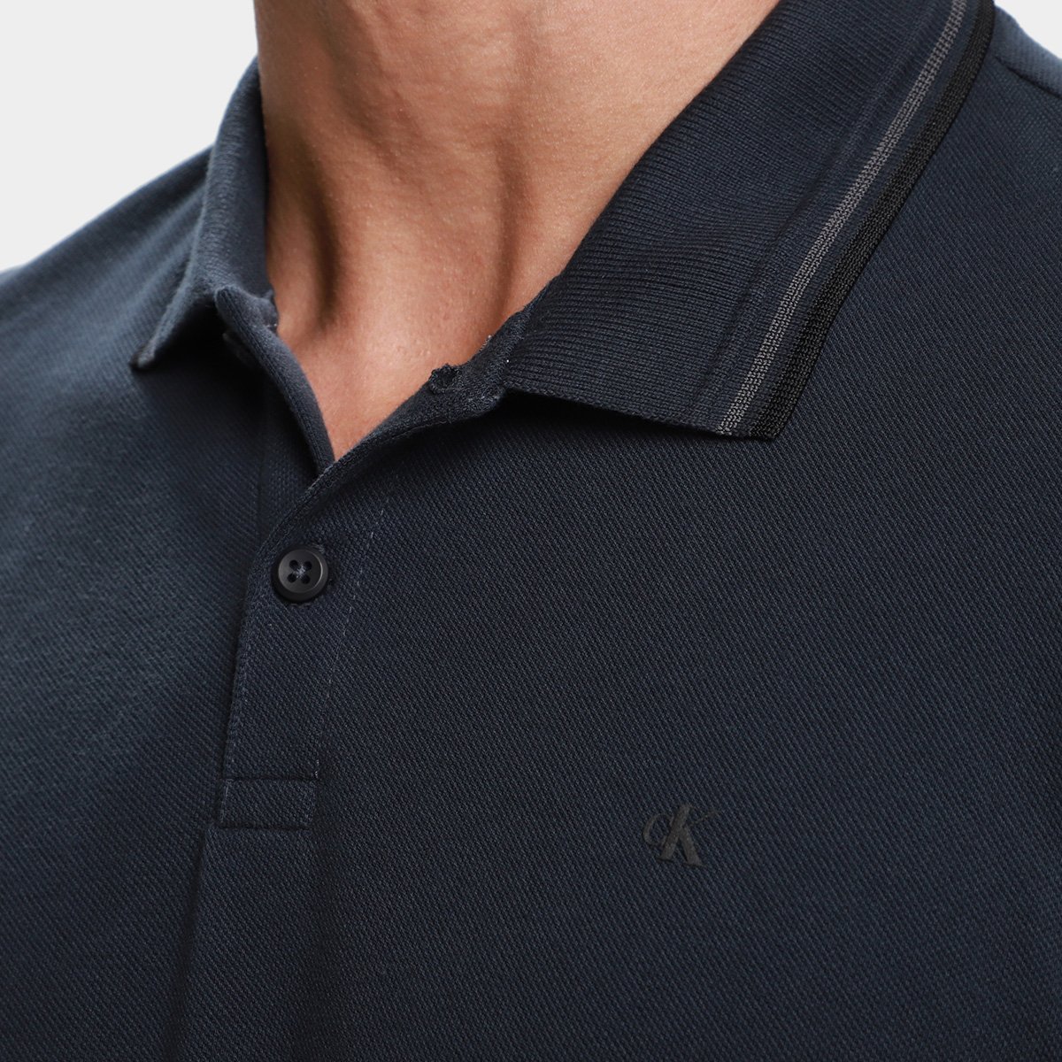 Camisa Polo Calvin Klein Casual Masculina - Tam: P - 4