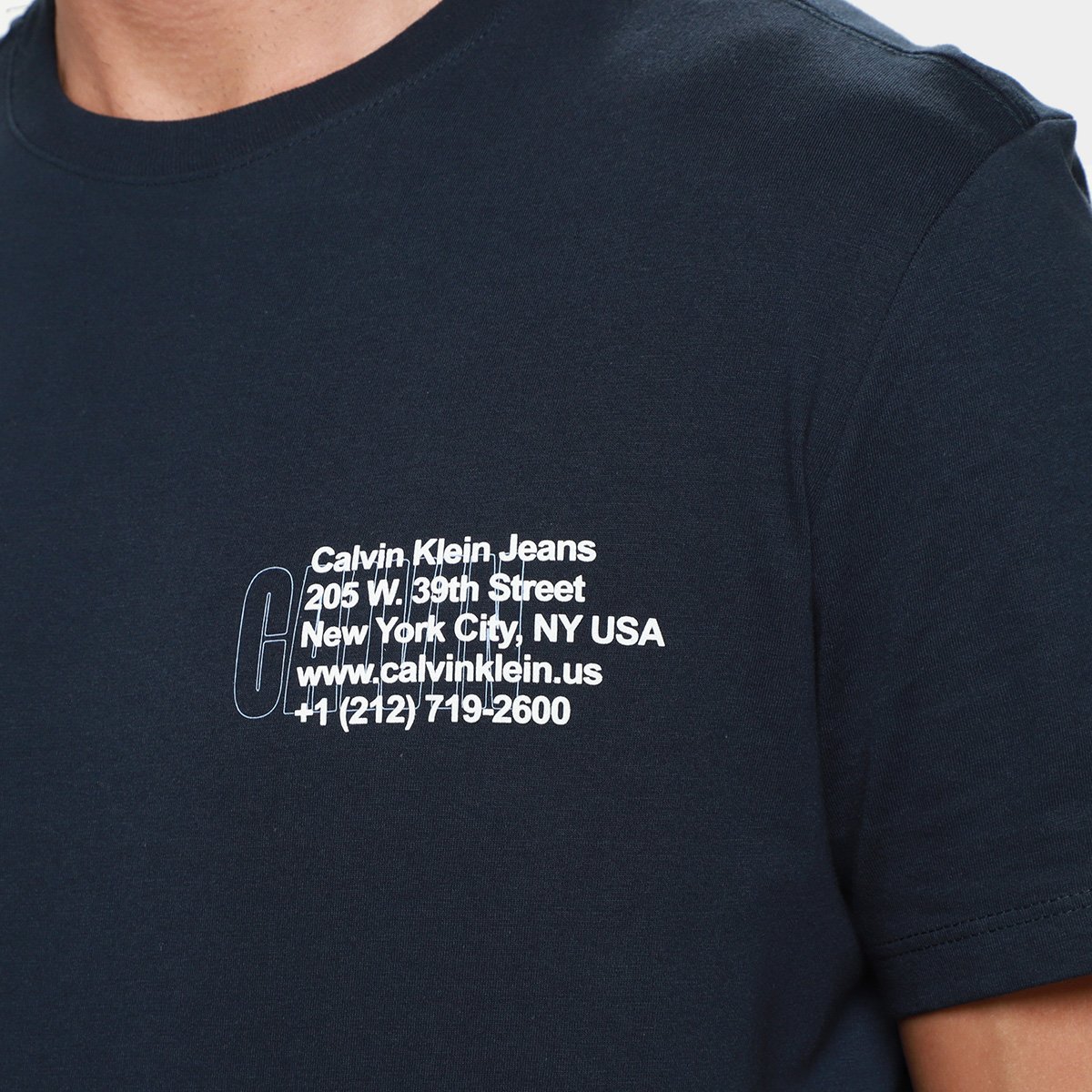 Camiseta Calvin Klein Ny Address Masculina - Tam: P - 2