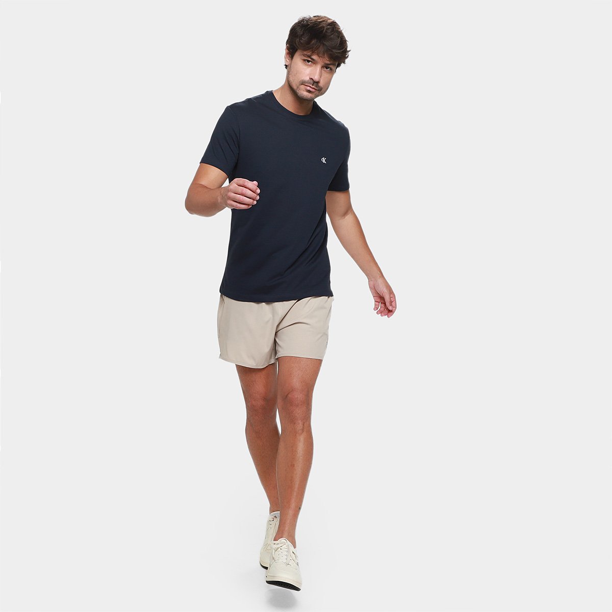 Camiseta Calvin Klein Logo Serif Font Masculino - Tam: P - 3