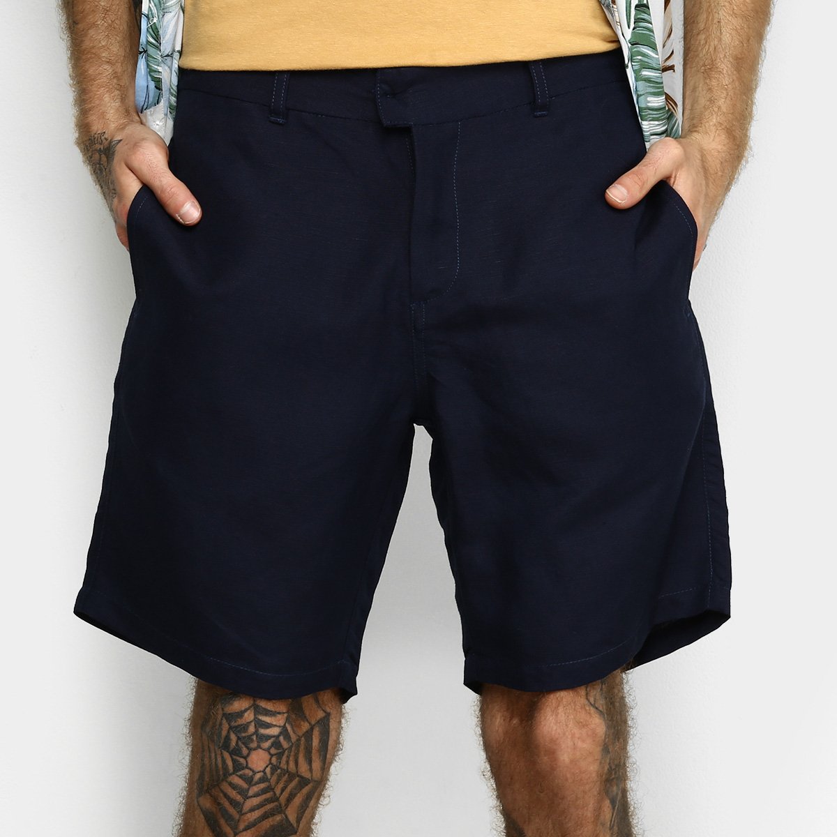 Bermuda Linho Barche Lisa Masculina