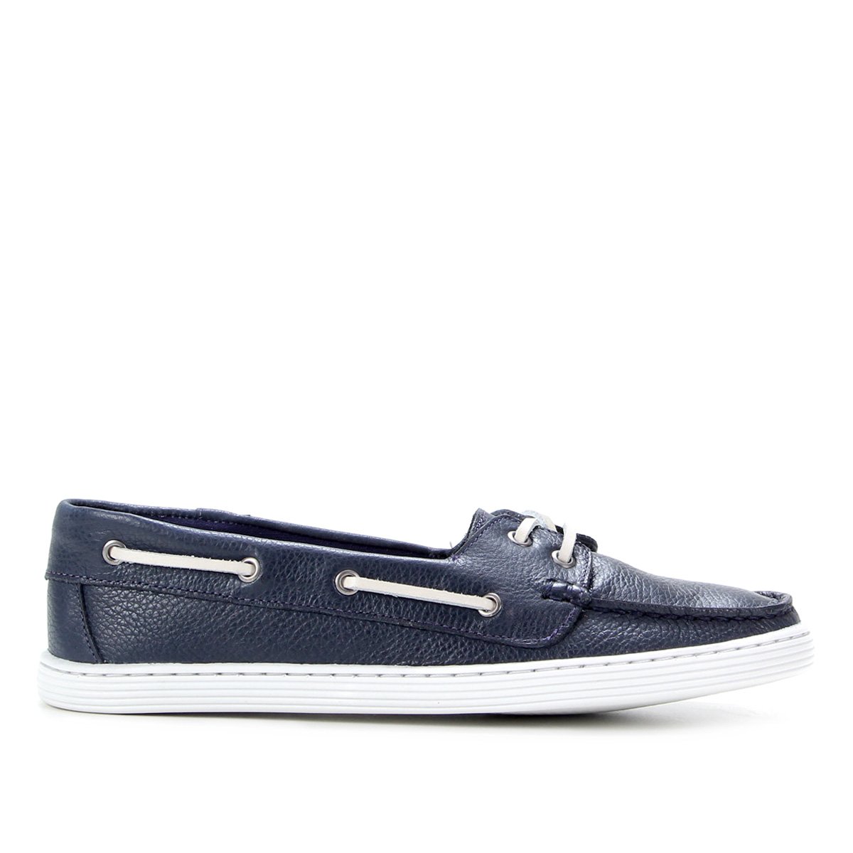 Dockside Couro Shoestock Liso Feminino