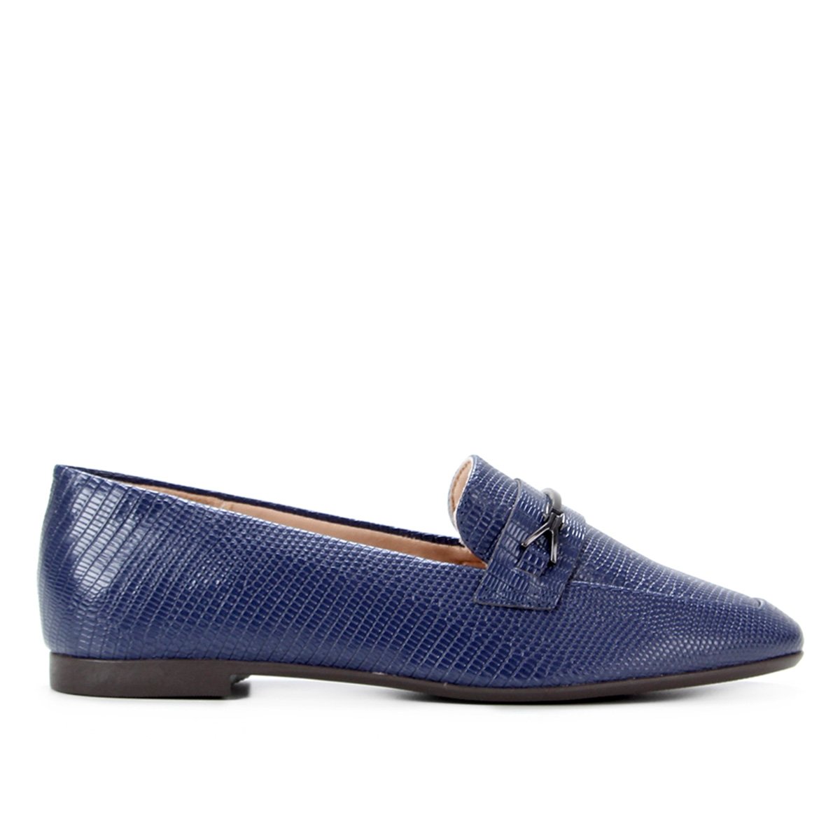 Mocassim Shoestock Loafer Lizard Feminino