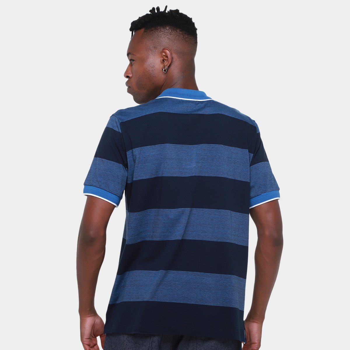 Camisa Polo Lucky Sailing Listrada Masculina - Tam: P - 1