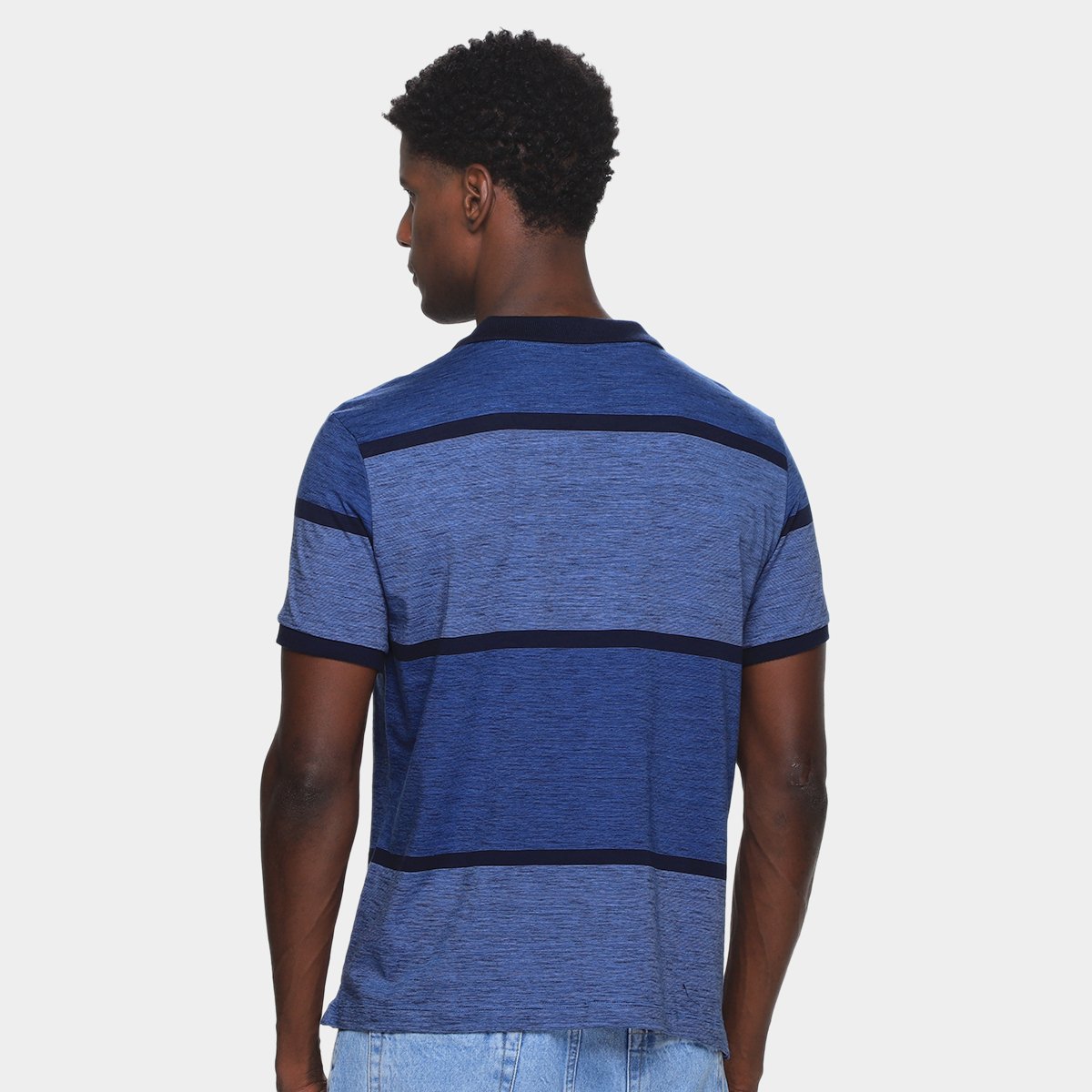 Camisa Polo Lucky Sailing Meia Malha Listrada Masculina - Tam: P - 1