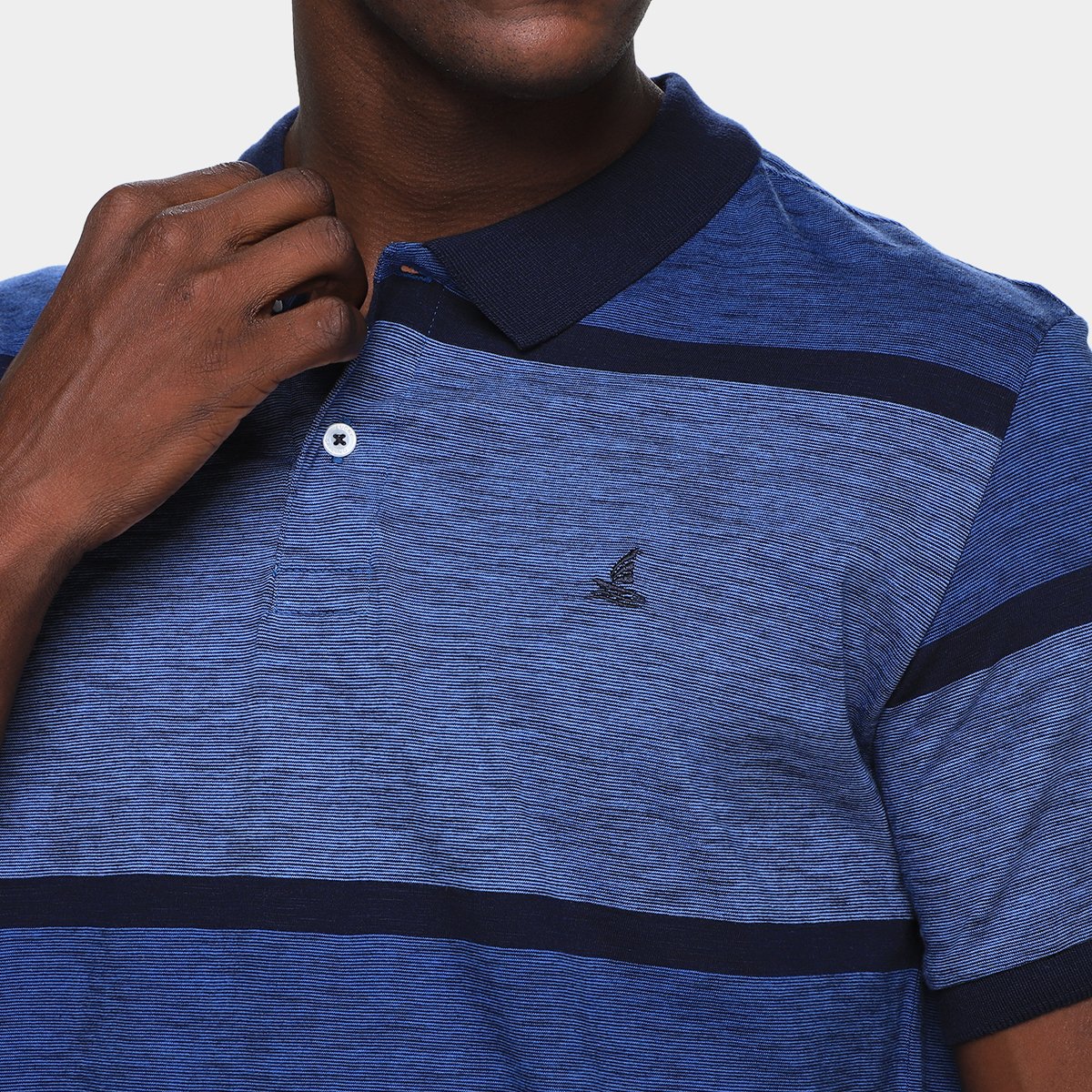 Camisa Polo Lucky Sailing Meia Malha Listrada Masculina - Tam: P - 2