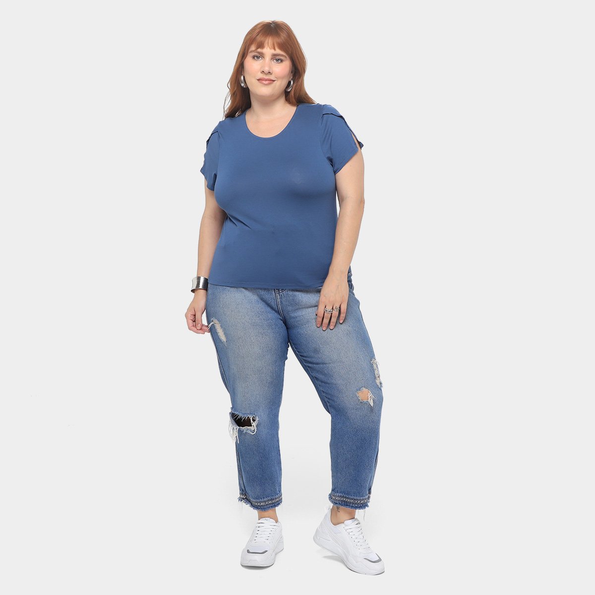Camiseta Maelle Plus Size feminino 15406 - Tam: P - 3
