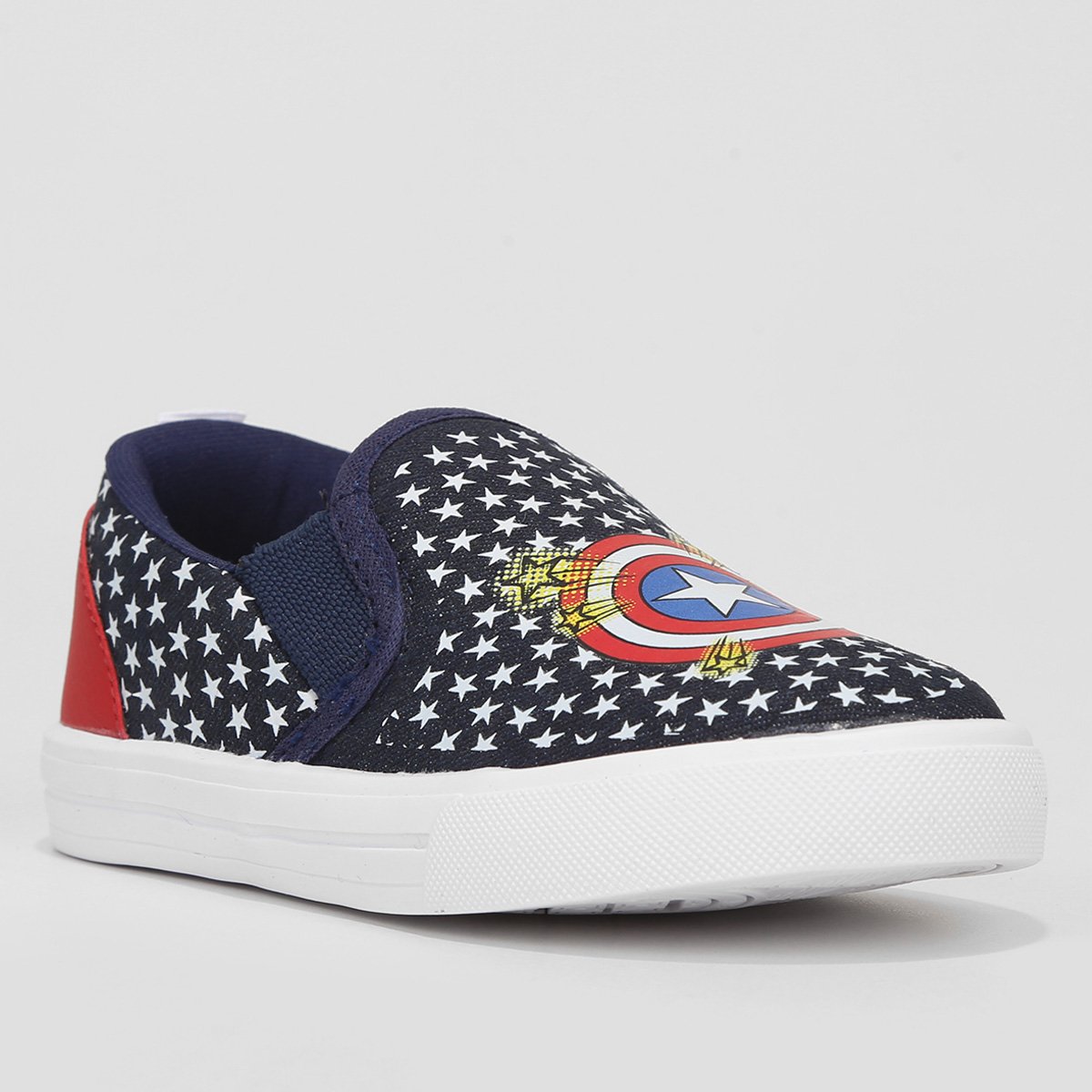 Slip On Infantil Disney Marvel Capitão América Menino - Tam: 21 - 1