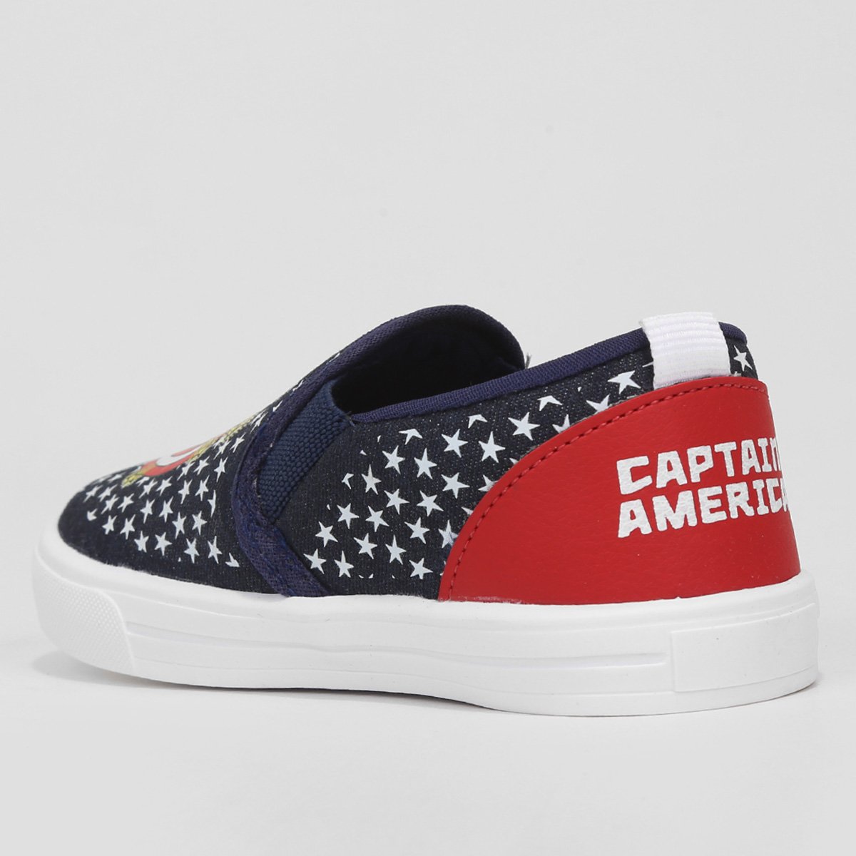 Slip On Infantil Disney Marvel Capitão América Menino - Tam: 21 - 3