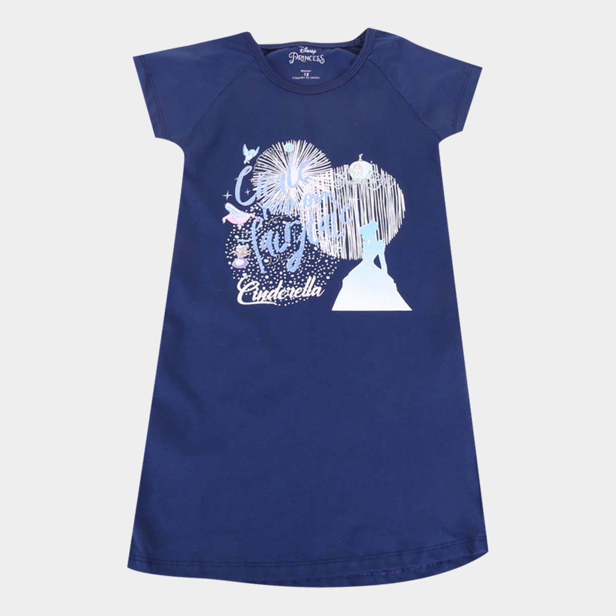 Vestido Infantil Disney Cinderela Fairy Tail