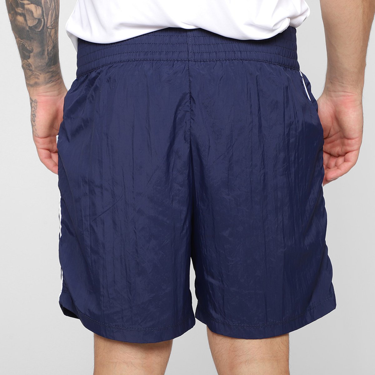 Bermuda Estilo Do Corpo Dupla Cross Masculina - Tam: P - 1