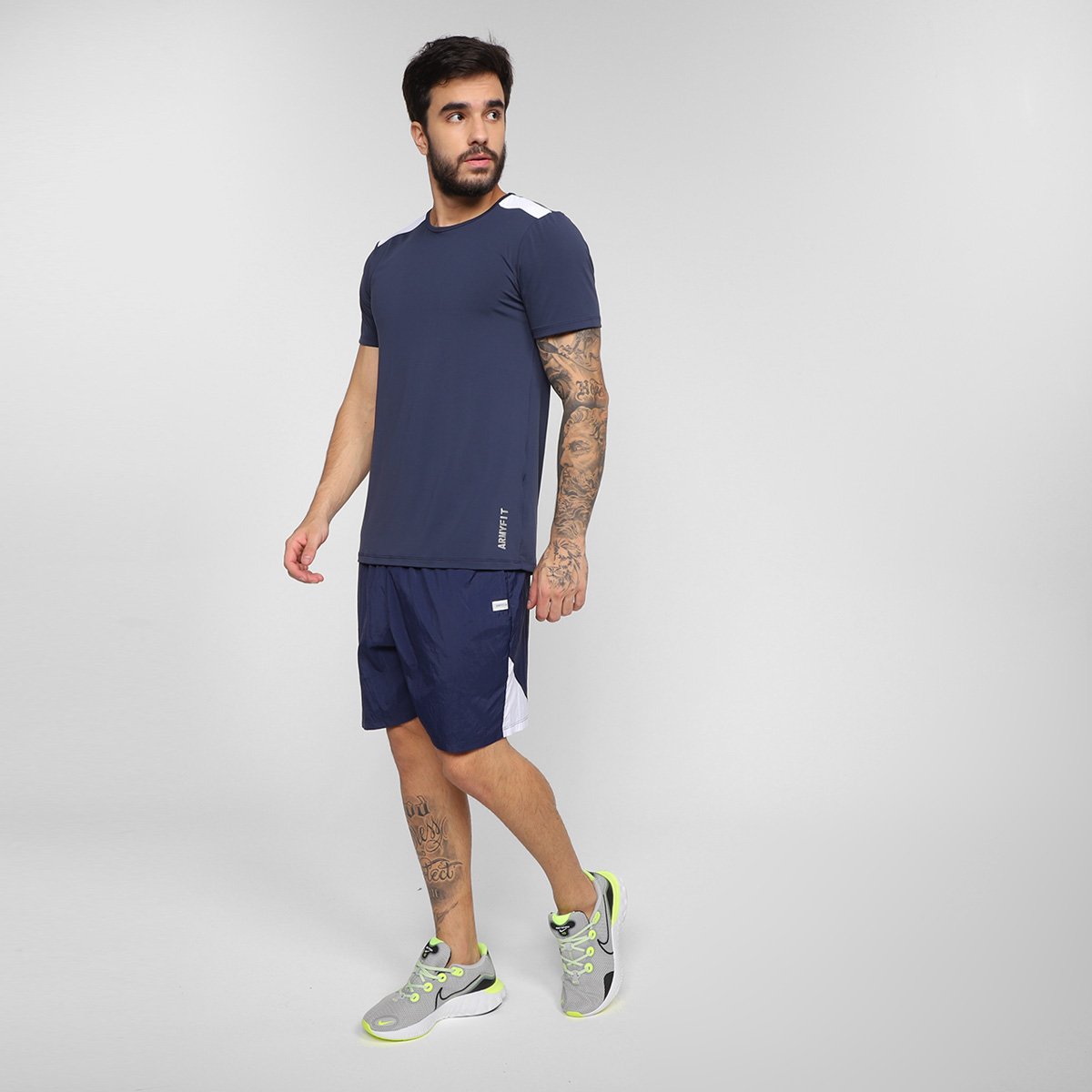 Bermuda Estilo Do Corpo Tactel Masculina - Tam: P - 3