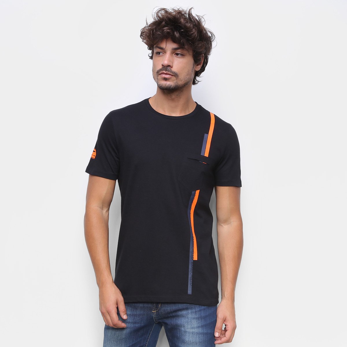 Camiseta RB111 Lap Rubens Barrichello Pocket Masculina