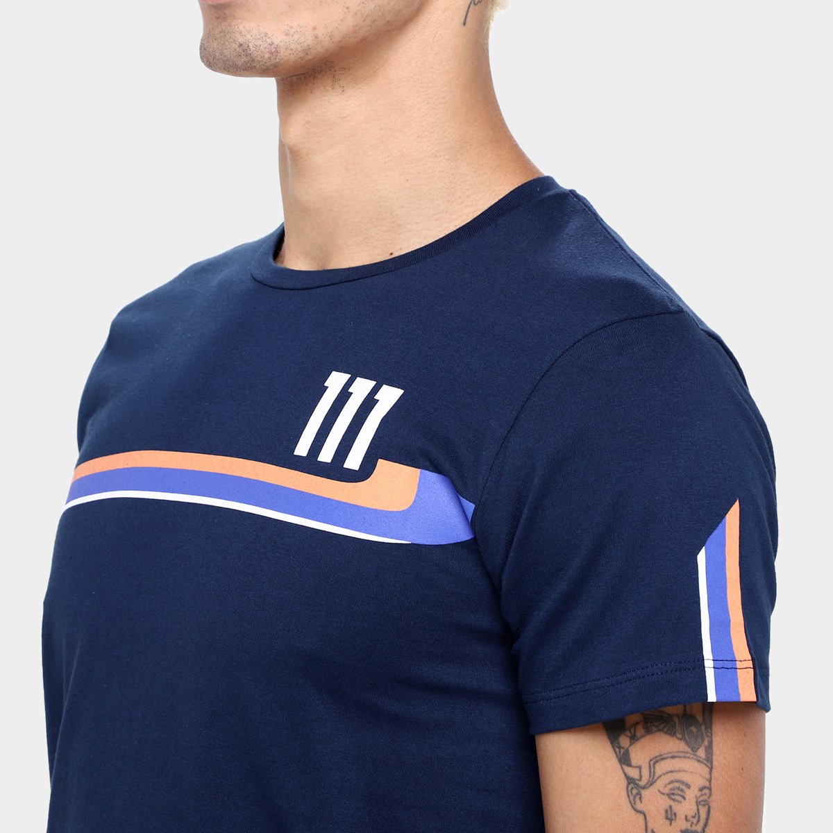 Camiseta RB111 Rubens Barrichello Round Masculina - Tam: P - 2